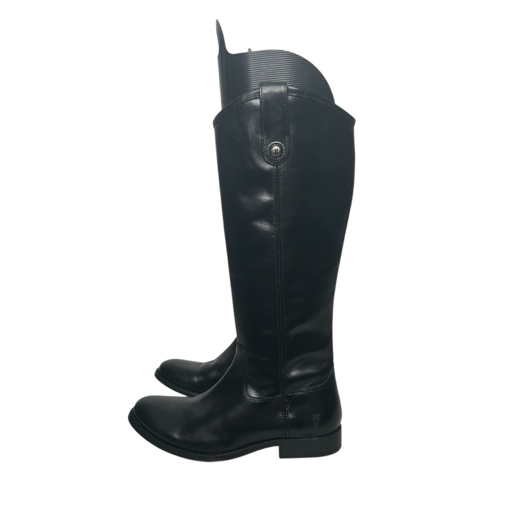 Frye Melissa Inside Zip Tall Riding Boot Women's US 6 Black Leather Equestrian - Picture 8 of 16